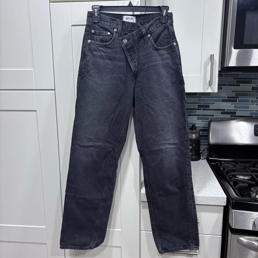 AGOLDE Criss Cross Jeans in Savage